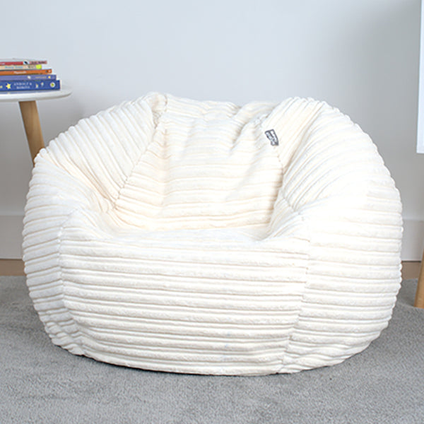 Corduroy Kids Bean Bag Chair with Filling Included - Lightweight Comfortable Beanbag Seat - Machine Washable Childrens Beanbag Furniture for Girls & Boys - 67 x 52cm
