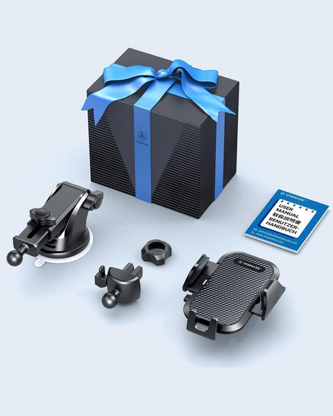 VANMASS 【New Upgrade BEST】 Car Phone Holder 【Ultimate Version True Military-Grade】 Mobile Cell Mount Windscreen Dashboard Vent Van Automobile Cradle for Iphone 16 15 14 13 Samsung All Smartphones