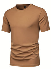 5pcs Men'S Short Sleeve T-Shirts Summer New Arrival Light Board Multi-Color Round Neck Clothing Pullover Casual Sports Apparel Men'S Tops