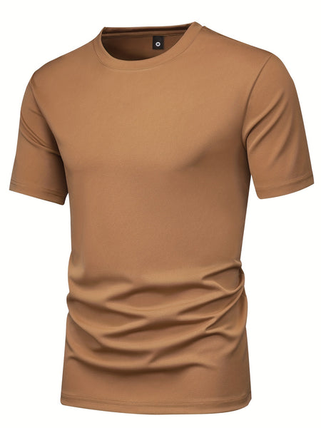 5pcs Men'S Short Sleeve T-Shirts Summer New Arrival Light Board Multi-Color Round Neck Clothing Pullover Casual Sports Apparel Men'S Tops
