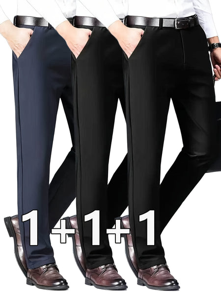 [Tongtongbang OBM] 3pcs Set Men'S Classic Stretch Trousers Casual All-Match Daily Long Pants