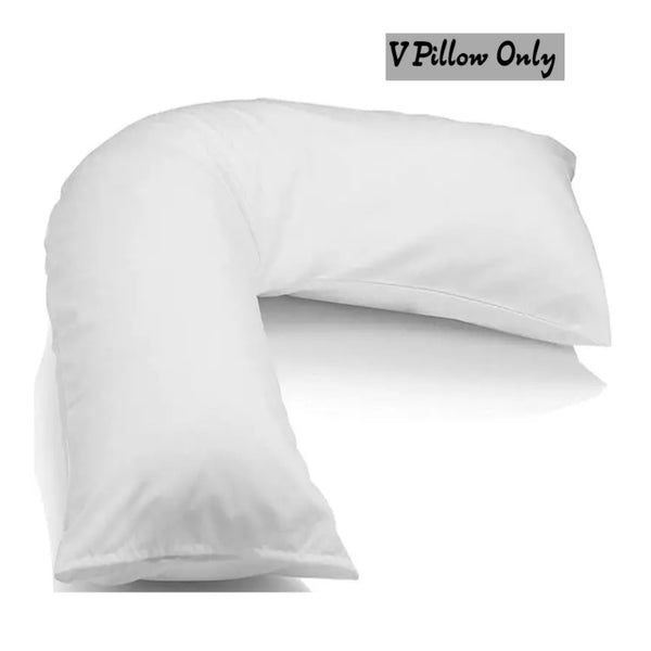 V Shaped Pillows Hollowfiber Filled Orthopedic Back Neck Pregnancy Body Support Cushion