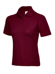 Uneek Clothing UC106 Women's Classic Short-Sleeved Poloshirt - Uniform, Casual or Office Wear | 50/50 Cotton Polyester | Plain Tee Top for Ladies, Side Vents
