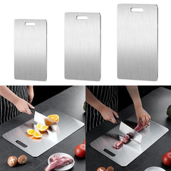1PC Titanium Cutting Board Double-Sided Titanium Chopping Boards for Kitchen Camping