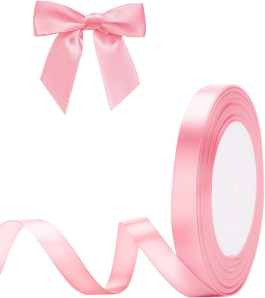 G2PLUS White Stain Ribbons - 22M Thick Fabric Gift Wrap Ribbons for Crafting, Wedding & Valentine'S Day Decoration