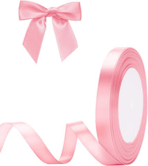 G2PLUS White Stain Ribbons - 22M Thick Fabric Gift Wrap Ribbons for Crafting, Wedding & Valentine'S Day Decoration