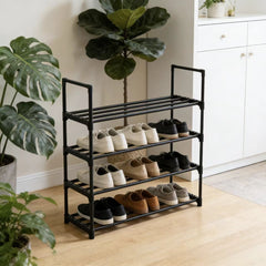 4-Layer Metal Shoe Rack Shoe Storage Organizer Shoe Storage Rack Save Space Used In Living Room Passage Corridors And Cloakrooms