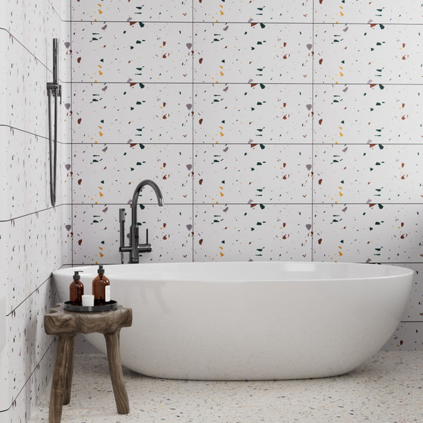 10 Sheets Marble Tile Stickers Stick on Tiles Peel and Stick Backsplash PVC Waterproof Oilproof Self Adhesive 30x60cm for Kitchen Bathroom Home Decor