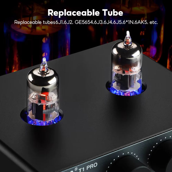 T1 PRO Vacuum Tube Preamplifier Amplifiers Home Audio RCA Bluetooth Input Bass Treble Control Hifi Stereo AUX 12V Trigger