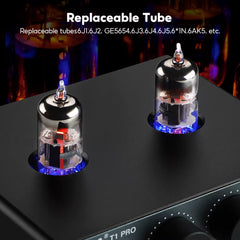 T1 PRO Vacuum Tube Preamplifier Amplifiers Home Audio RCA Bluetooth Input Bass Treble Control Hifi Stereo AUX 12V Trigger