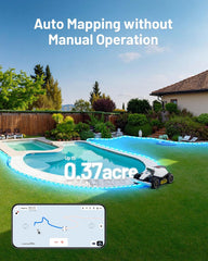 MAMMOTION LUBA Mini AWD Robot Lawn Mower without Boundary,Auto Mapping Ultrasense AI Vision, 80% Gradient, 20-65 Mm Cutting Height (Lubaminiawd800)