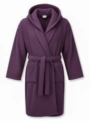Luxury 100% Cotton Hooded Bathrobe | Soft Terry Towel Material Premium | One Size That Fits All Absorbent & Comfortable Robe for Men & Women Robe for Bathroom, Spa & Home