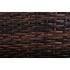 4pcs Rattan Outdoor Garden furniture sofa set with 2x Armchairs 1x Double Sofa & 1 table for indoor & outdoor