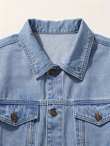 Men's Casual Washed Denim Jacket