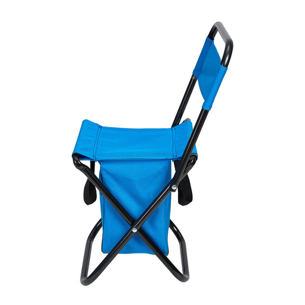 1PC Folding Chair with Storage, Foldable Fishing Seat Lightweight Chair, Portable Chair Home, Small/Large More Colors