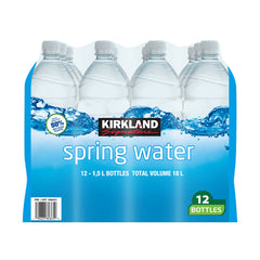 Kirkland Signature Spring Water, 12 X 1.5L Pallet Deal (52 X 12Ct Cases)