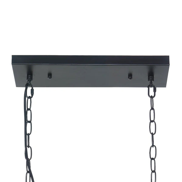 Fircrest 5-Light Island Rectangle Crystal Chandelier