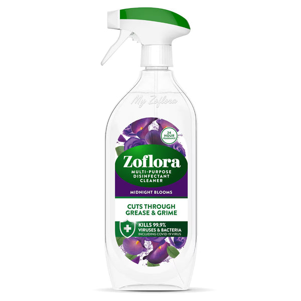 Zoflora Midnight Blooms Multi-Purpose Disinfectant Cleaner, 3 X 800Ml