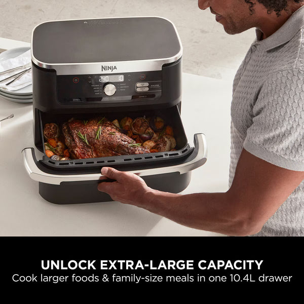 Ninja Foodi Flexdrawer Dual Air Fryer 10.4L, AF500UK