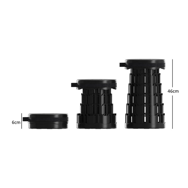 Portable Folding Stool Lightweight Yet More Sturdy with Load Capacity 180KG, Retractable Plastic Foldable Collapsible Stool for Camping Fishing Hiking BBQ Outdoors Indoors Kitchen