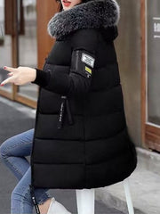 Women's thick and warm winter coat - Cold-proof jacket, suitable for daily and formal occasions - Fashionable outerwear, Women's winter clothing, formal coat, casual coat, mid-length design, easy to care for material, durable fabric