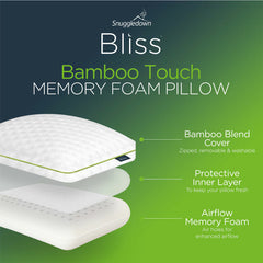 Snuggledown Bliss Bamboo Memory Foam Pillow