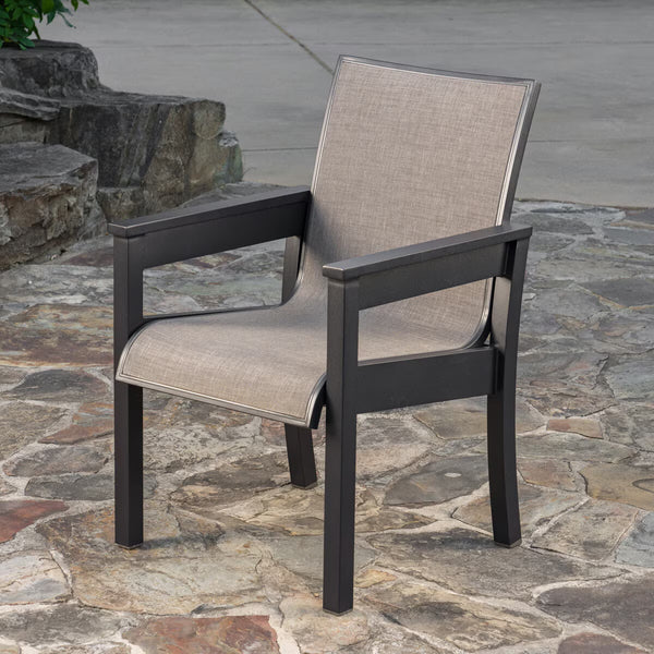 Sunvilla Fairchild 7 Piece Sling Dining Patio Set + Cover