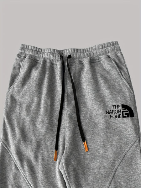 Two-Piece Set Autumn/Winter -Lined Thickened Men's Casual Sports Long Pants Outdoor Hiking Fitness Joggers American Training Basketball Sweatpants
