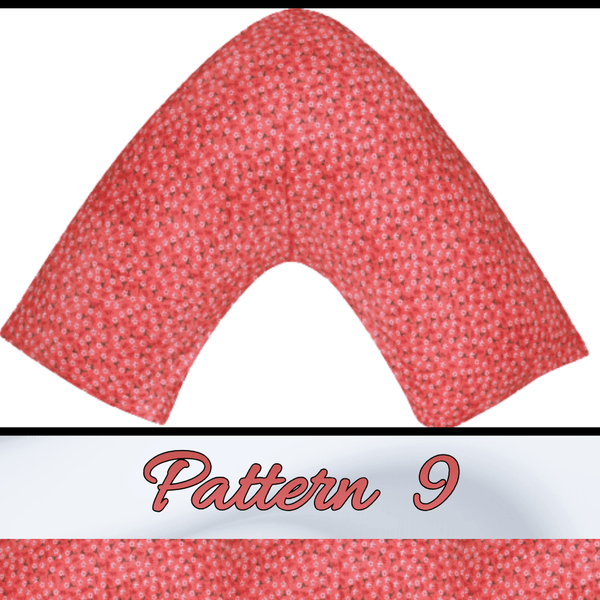 T&T Printed V Pillow Covers Easy Care Head Back Neck Maternity Support 74x34cm