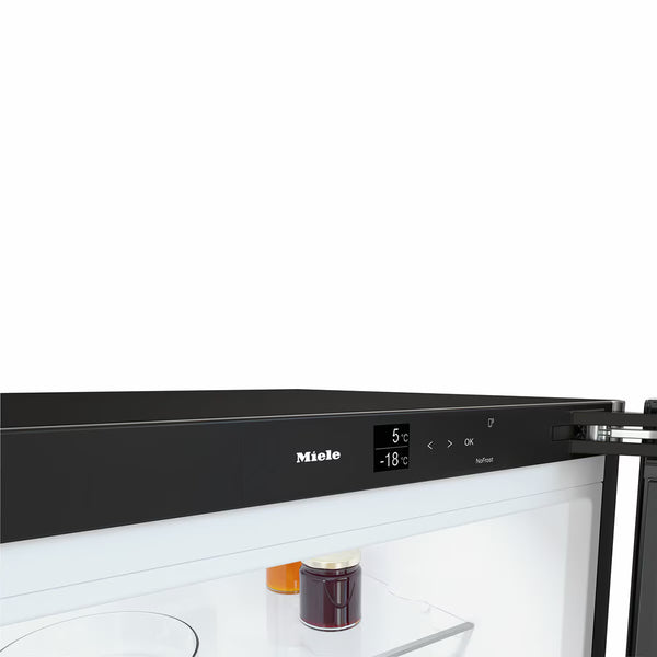 Miele KFN 4795 AD Fridge Freezer, a Rated in Black Steel