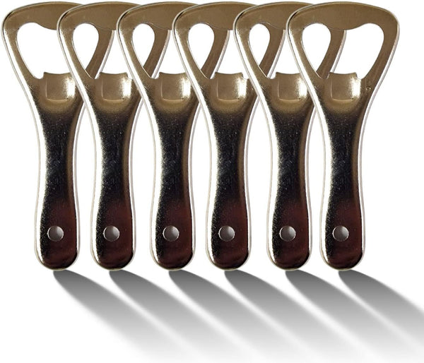 6pcs Bottle Openers Pack Crown Bottle Opener Beer Bottle Opener for Home Pub Outdoor Bartender Bottle Openers, Men DIY Gifts