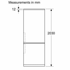 Bosch KGN39OCAFG Fridge Freezer, a Rated in Grey