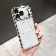 Phone Case - Premium Minimalist Protective Cover for Iphone 17 Pro Max & 17 Pro in Starry Orange, Featuring a Transparent Magnetic Design And Full Drop Protection with Four Corners