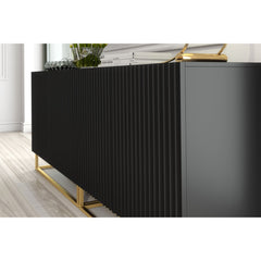 Ripple Duo 200cm Modern Sideboard with Fluted Doors and Storage