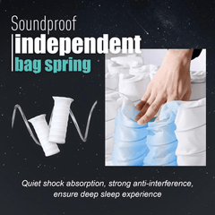 Double Mattress 135x190x28cm 2000+ Pocket Springs & Memory Foam 7-Zone Ortho Support Bamboo Charcoal Layer Motion Reduction Anti-Sag Medium Firm (H3) Box Delivery 200-Night Trial (Christmas Halloween Valentine'S Day gifts)Christmas gift Pocket Spring and