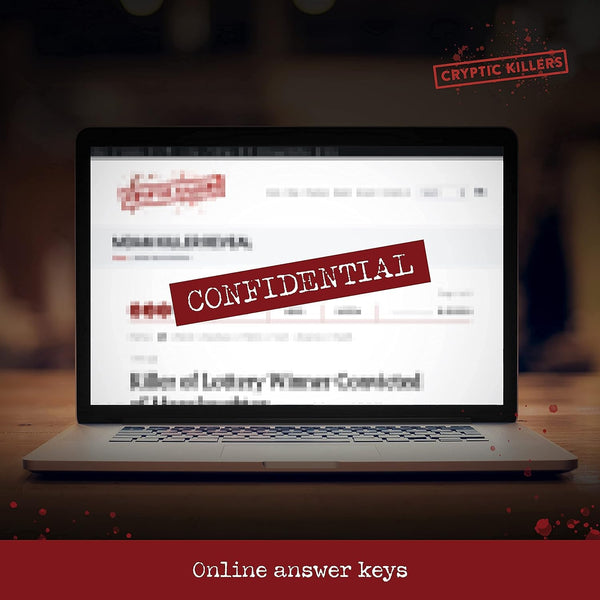 Cryptic Killers Unsolved Murder Mystery Game - Cold Case Files Investigation Detective Clues/Evidence - Solve the Crime - for Individuals, Date Nights & Party Groups - Murder of a Millionaire