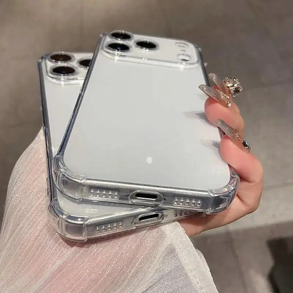 Phone Case - Transparent Anti-Drop Case for Iphone 17, 17 Air, 17 Pro, And 17 Pro Max Featuring a Buffer Angle Bumper. This Soft, Thin Cover Is Impact-Resistant And Shockproof, Designed for Durability While Maintaining a Slim Profile