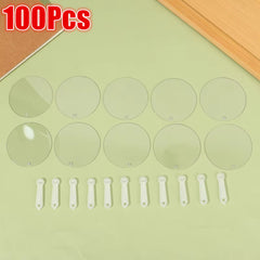 100pcs Adorable Mini Blank Fans | Perfect For Art Projects, Small Gifts For Weddings And Birthday Parties, Unique Presents For Your Girlfriend Or Boyfriend, Made Of Plastic