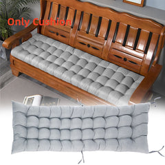Garden Bench Cushion Chair Cushion, Sun Lounger Cushion Pads 160*50*8cm Thick Garden Recliner Chair Replacement Anti-Slip Cushion Sunbed Cushion 2 3 Seater Seat Pad for Porch Swing Patio Lawn Various Colour Options