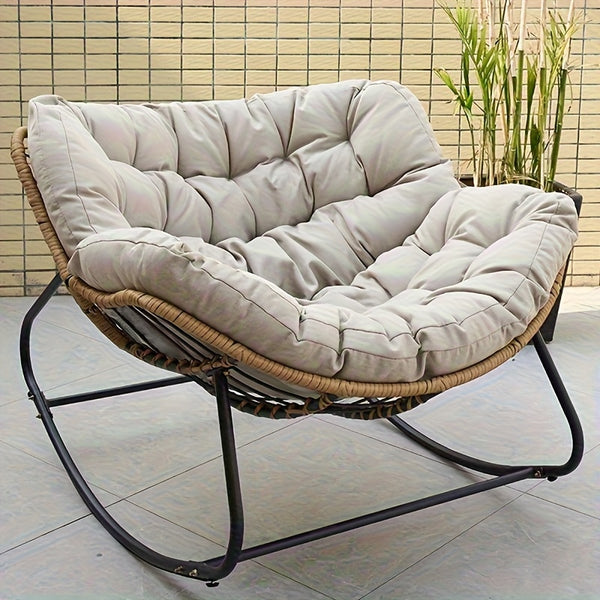 Skin-friendly Comfortable Outdoor Deck Rocker, Royal Papasan Chair