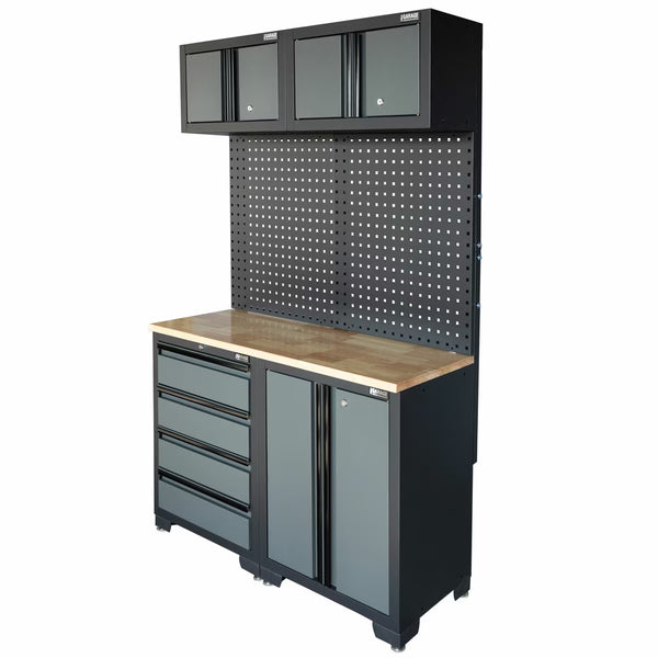 Hilka Professional 24-Gauge Steel 5-Piece Garage Workstation Set