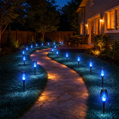 6/8/12pcs Solar Torch Lights Outdoor, Light with Vivid Dancing Flickering Flames for Landscape Garden Pathway, Auto On/Off, for Christmas Decor, Ideal for Christmas Gift