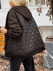 New Autumn And Winter Thickened Warm Jacket with a Loose Fit And Hood