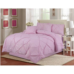 PINTUCK PLEATED ALFORD EGYPTION COTTON MIX DUVET COVER WITH PILLOW CASEA ALL SIZES SINGLE DOUBLE KING SUPER KING