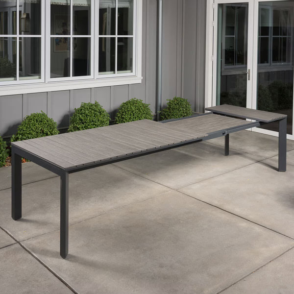 Sunvilla Dark Forest 9 Piece Extending Sling Dining Patio Set + Cover