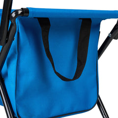 1PC Folding Chair with Storage, Foldable Fishing Seat Lightweight Chair, Portable Chair Home, Small/Large More Colors