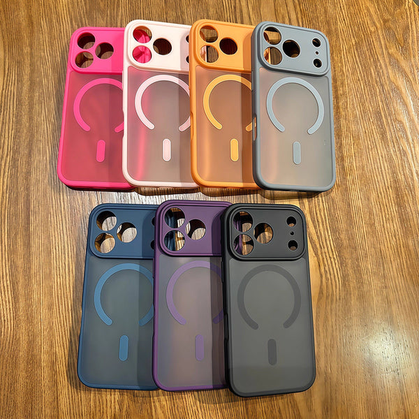 Phone Case: Luxury Ultra-thin Non-slip Durable Shockproof Phone Case for iPhone 17 Air 16 15 14 13 12 11 Pro Max Plus Translucent Frosted Matte Magnetic Wireless Charging Induction Protect Cover Hard Black Blue Grey Cases