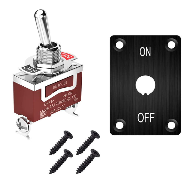 Gebildet Metal Toggle Switch 25A 12VDC/15A 24VDC/10A 250VAC/ 15A 125VAC SPST On/Off 2Pin 2 Position