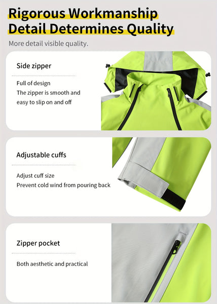 2024 Spring/Autumn Thin Hooded Men'S Thin Jacket Spring/Autumn Outerwear Men'S Versatile Jacket Men'S Casual Trendy Jacket Men'S Preppy Style Jacket