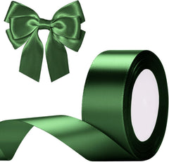 G2PLUS White Stain Ribbons - 22M Thick Fabric Gift Wrap Ribbons for Crafting, Wedding & Valentine'S Day Decoration